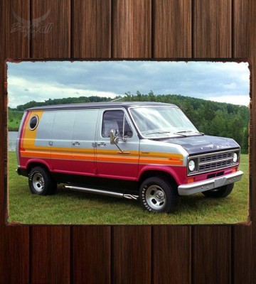 Металлическая табличка Ford Econoline Custom Van